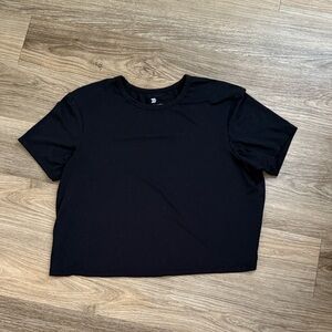 All in Motion Classic Black Crop Top